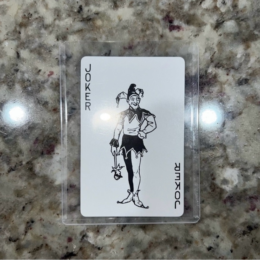 Tiffany & Co. JOKER Playing Card in Clear Display Case